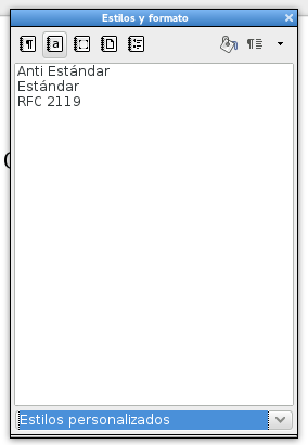 Plantilla Documento de Estándares: Estilos de carácter
